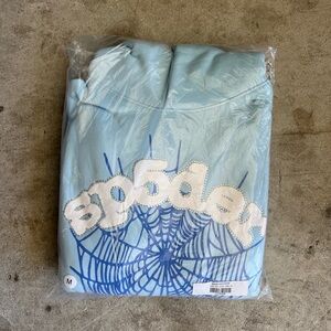 Sky blue Sp5der Hoodie